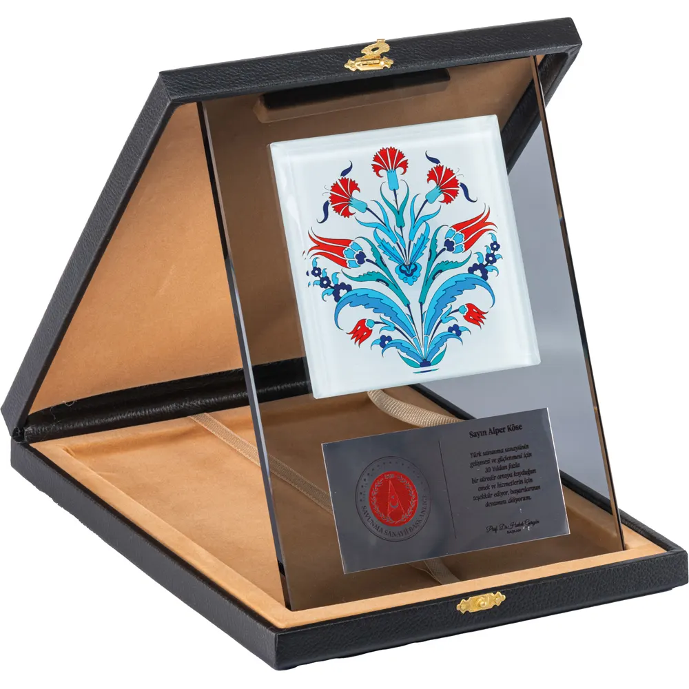 EKT-720 Kutulu Kristal Plaket