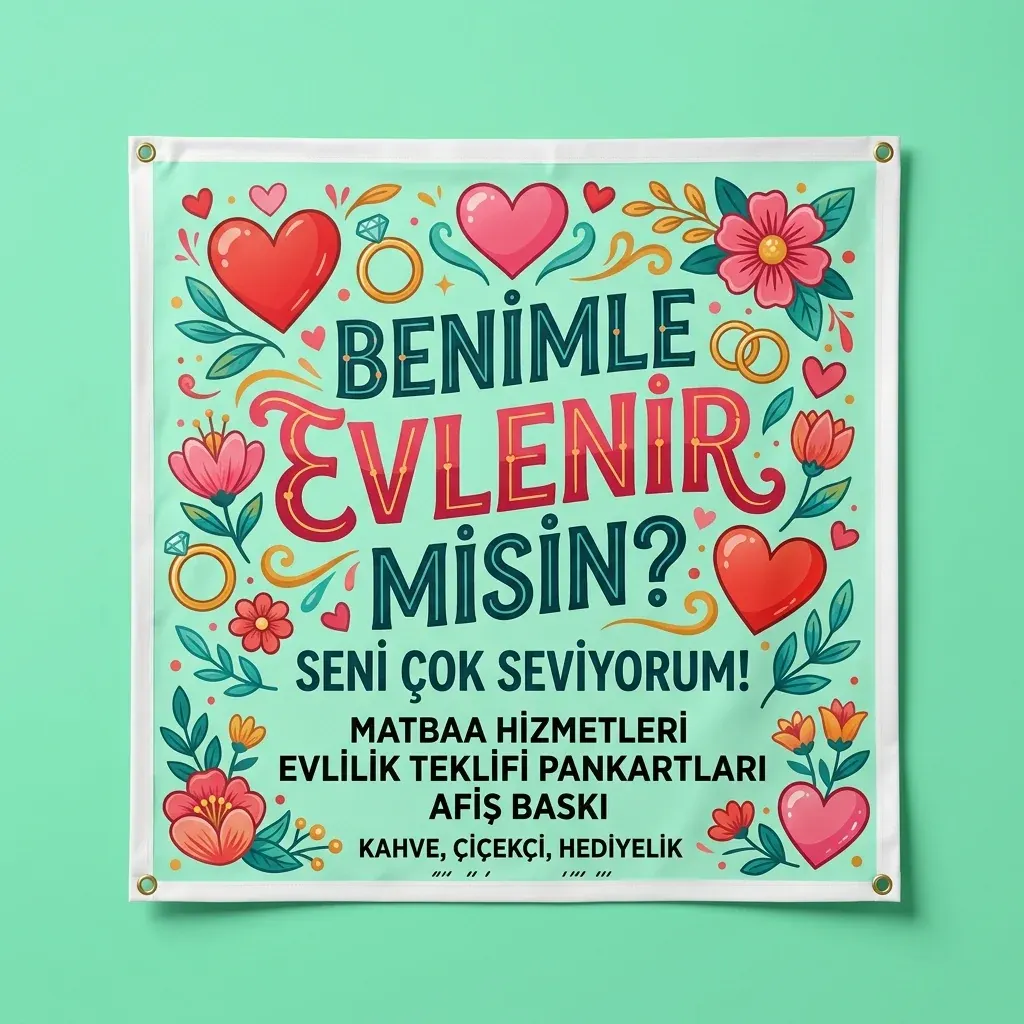 Evlilik Teklifi Pankartı
