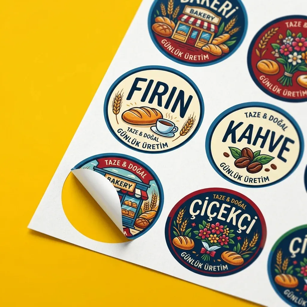 Yuvarlak Etiket / Sticker